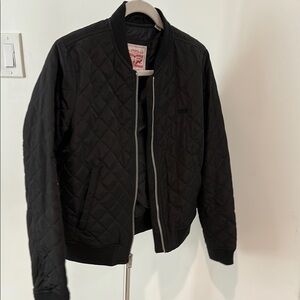 Levi's Black Bomber Jacket Versatile Style